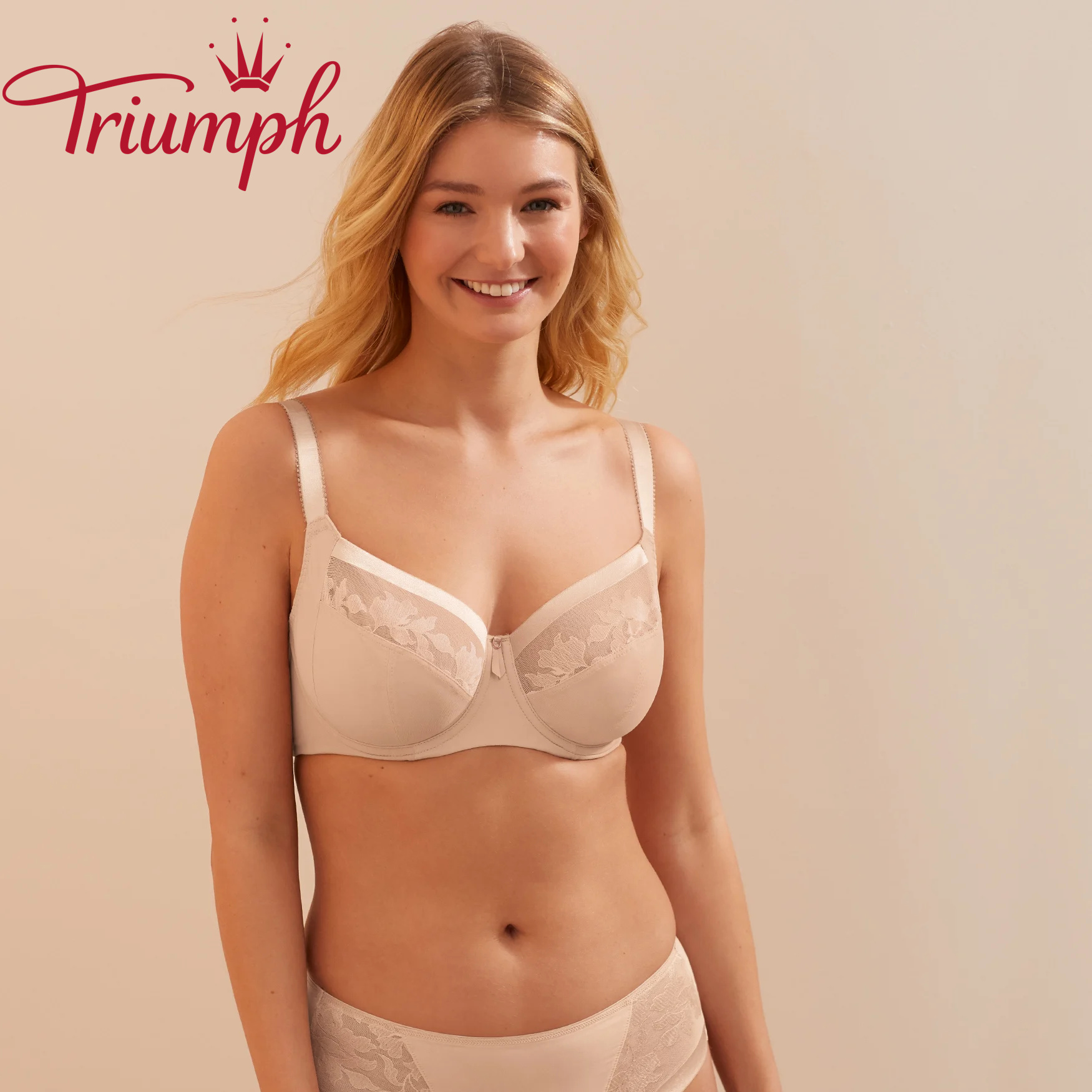 Triumph 3 sztuki 💝 Biustonosz z haftowanej koronki Sofia z podparciem bocznym