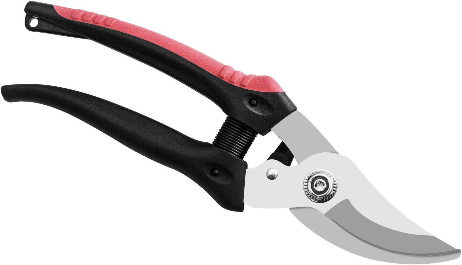 Professionelle Bypass-Handschere aus legiertem Stahl mit scharfer Klinge, Baumschere, Gartenschere, schwarz-rot