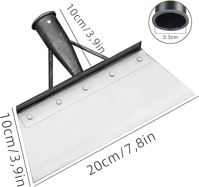 20cm Gartenschaufel Unkrautentferner Gerät, Schaufel Garten Unkrautschaber, Outdoor Garten Reinigungsschaufel, Multifunktionale Gartenschaufel, für die Rasenpflege im Freien (Ohne Holzstiel)