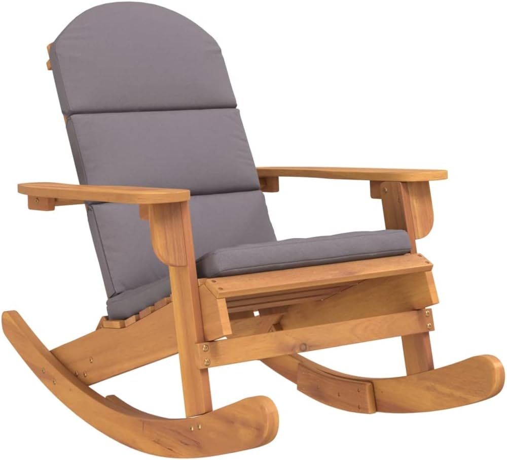 Garten Lounge Set 3-teilig Gartenmöbel Set für Garten Terrasse Balkon Schaukelstuhl Loungemöbel Massivholz Akazie