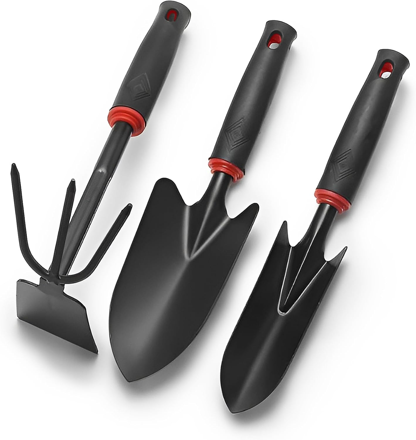 3er Set Gartengeräte Balkonwerkzeug Set Gartenzubehör Fugenkratzer Unkrautstecher Gartenschaufel Gartenkralle Gartenhacke Unkrautentferner Gerät für Pflanzen und Gartenarbeit