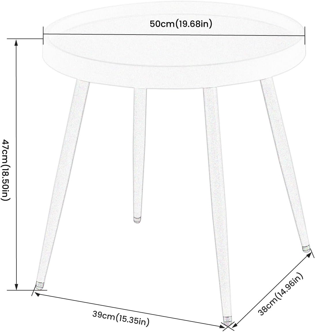 Möbelset, Gartentisch mit 2 Stühlen, Loungesessel, Balkonmöbel, kleines Balkon-Garten-Set, Terrassenmöbel-Set für Balkon, Terrasse & Garten, Schwarz