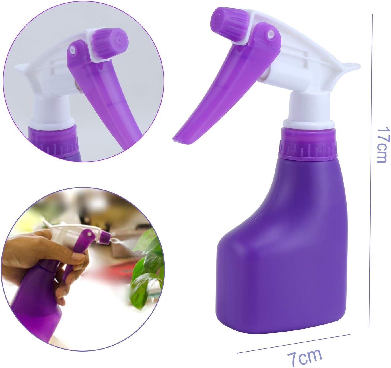 Gartenwerkzeug-Set, 10-teilig, Gartenhandwerkzeuge mit lila Blumendruck, ergonomischer Griff, Schaufel, Spaten, Rechen, Egge, Kelle, Gartenschere, Sprüher mit Tragetasche, Gartengeschenke