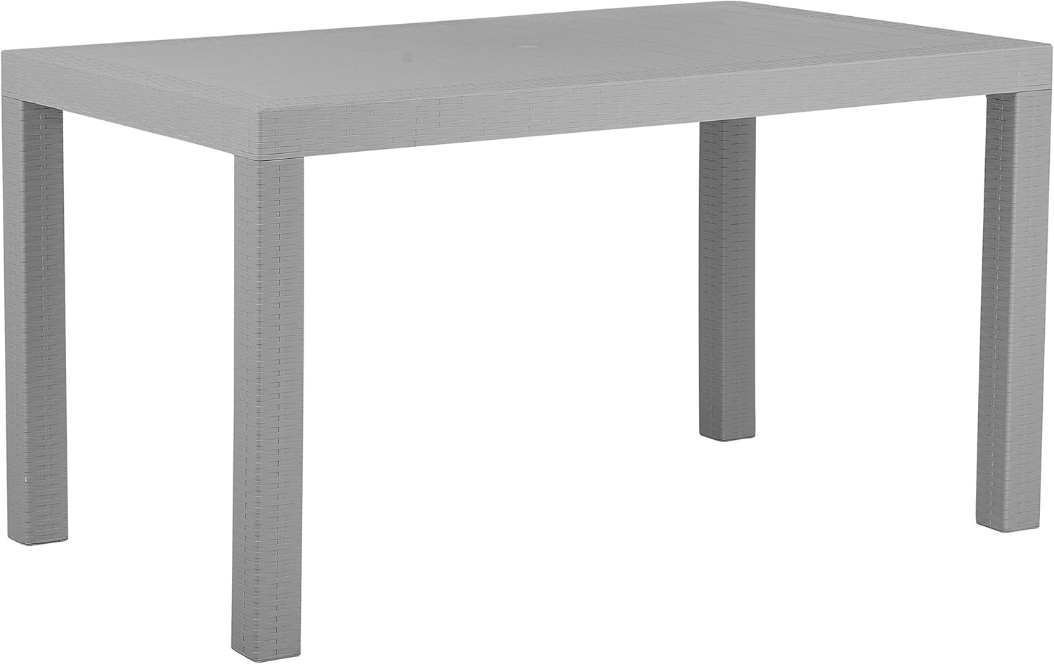 Gartenmöbel-Set Rattan-Look Hellgrau 6-Sitzer