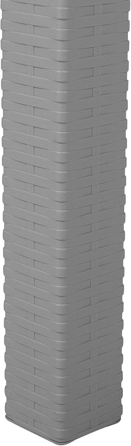 Gartenmöbel-Set Rattan-Look Hellgrau 6-Sitzer