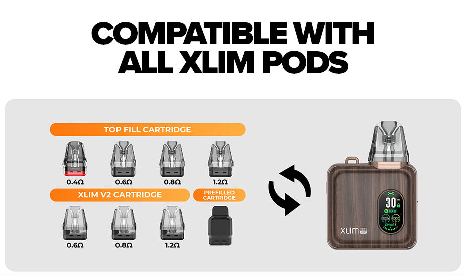 Banner mostrando c&aacute;psulas OXVA Xlim