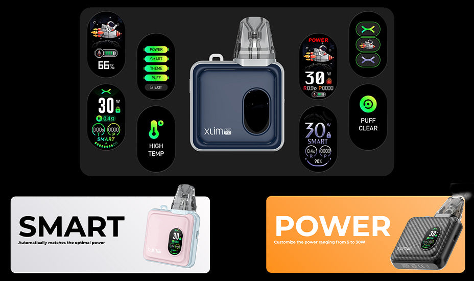 Banner Mostrando os recursos da tela do Xlim SQ Pro Kit