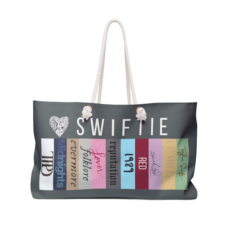 Taylor Swift Albums Beach Bag (Incl. TTPD) - CollectibleJoy