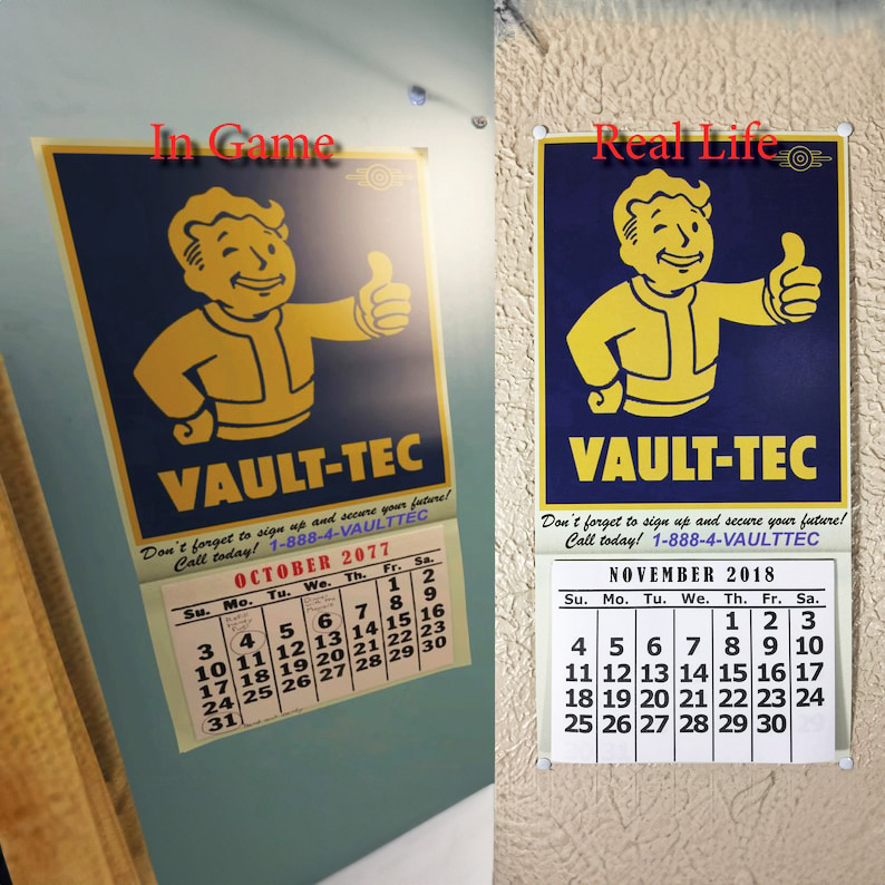 Fallout Replica 2024/2025 Calendar - CollectibleJoy