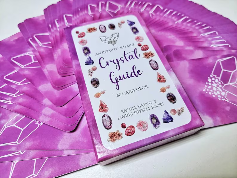Intuitive 60 Card Crystal Deck - Healing Information Cards - CollectibleJoy