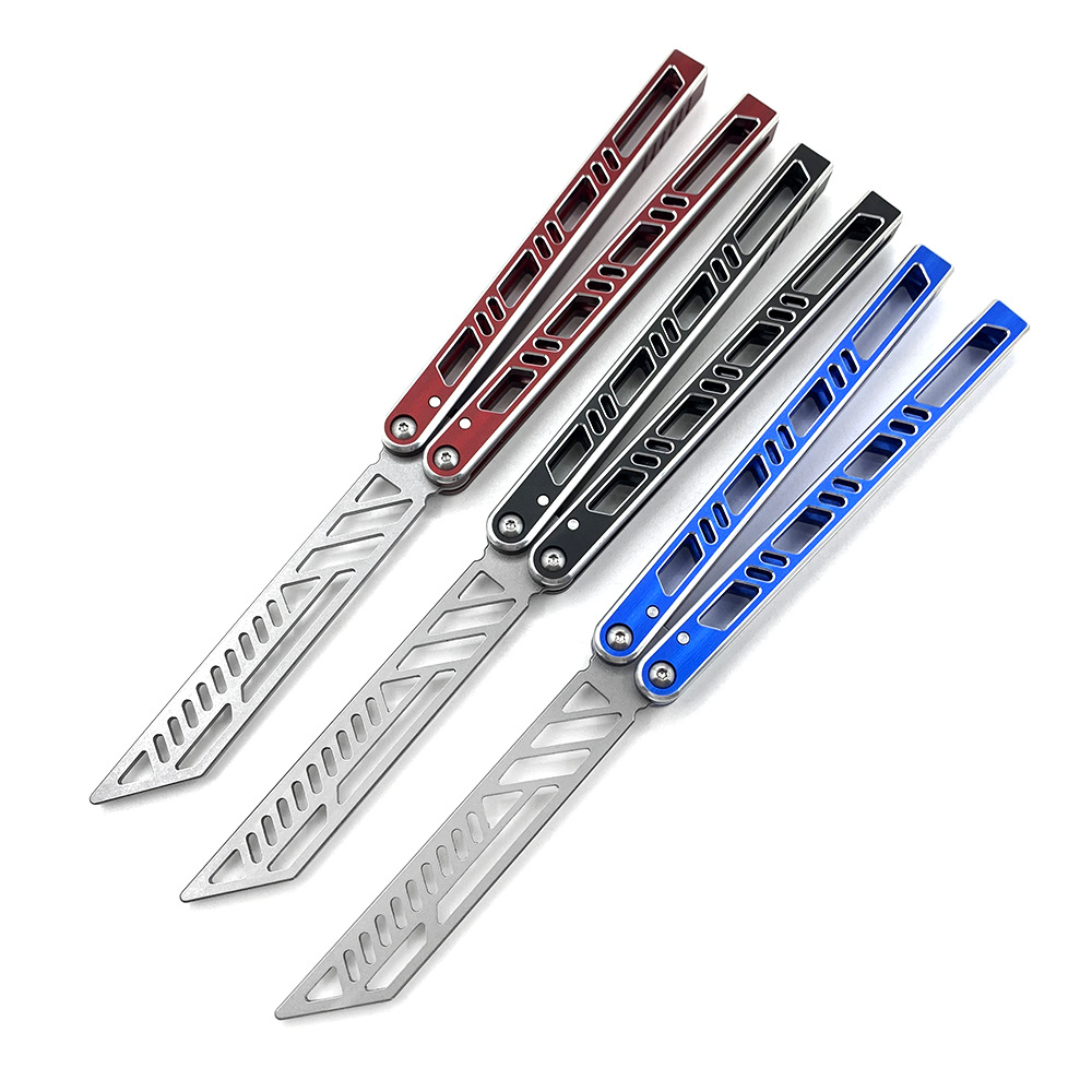 Megalodong Cutting High-End Balisong Blunt Blade Butterfly Trainer