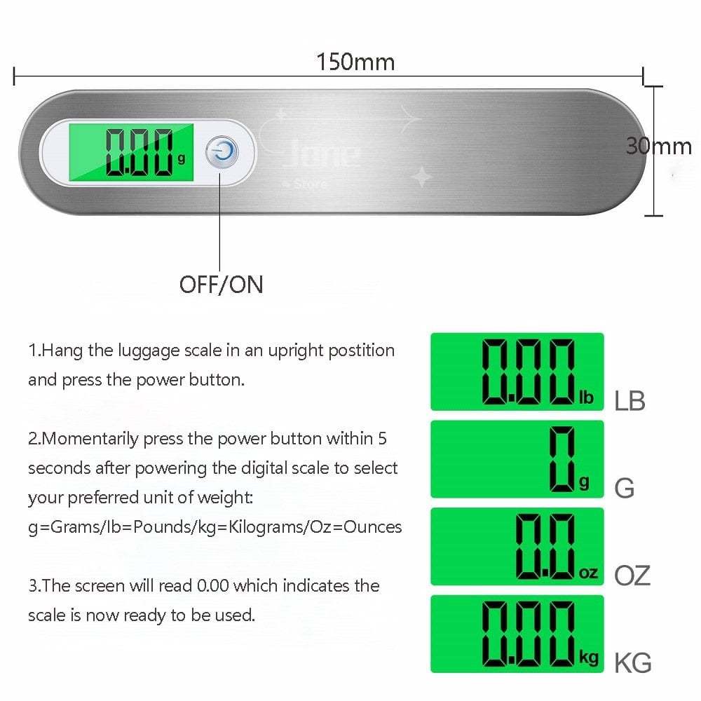 🔥LAST DAY 48% OFF🔥Portable Electronic Hook Scale with Strong Nylon Strap