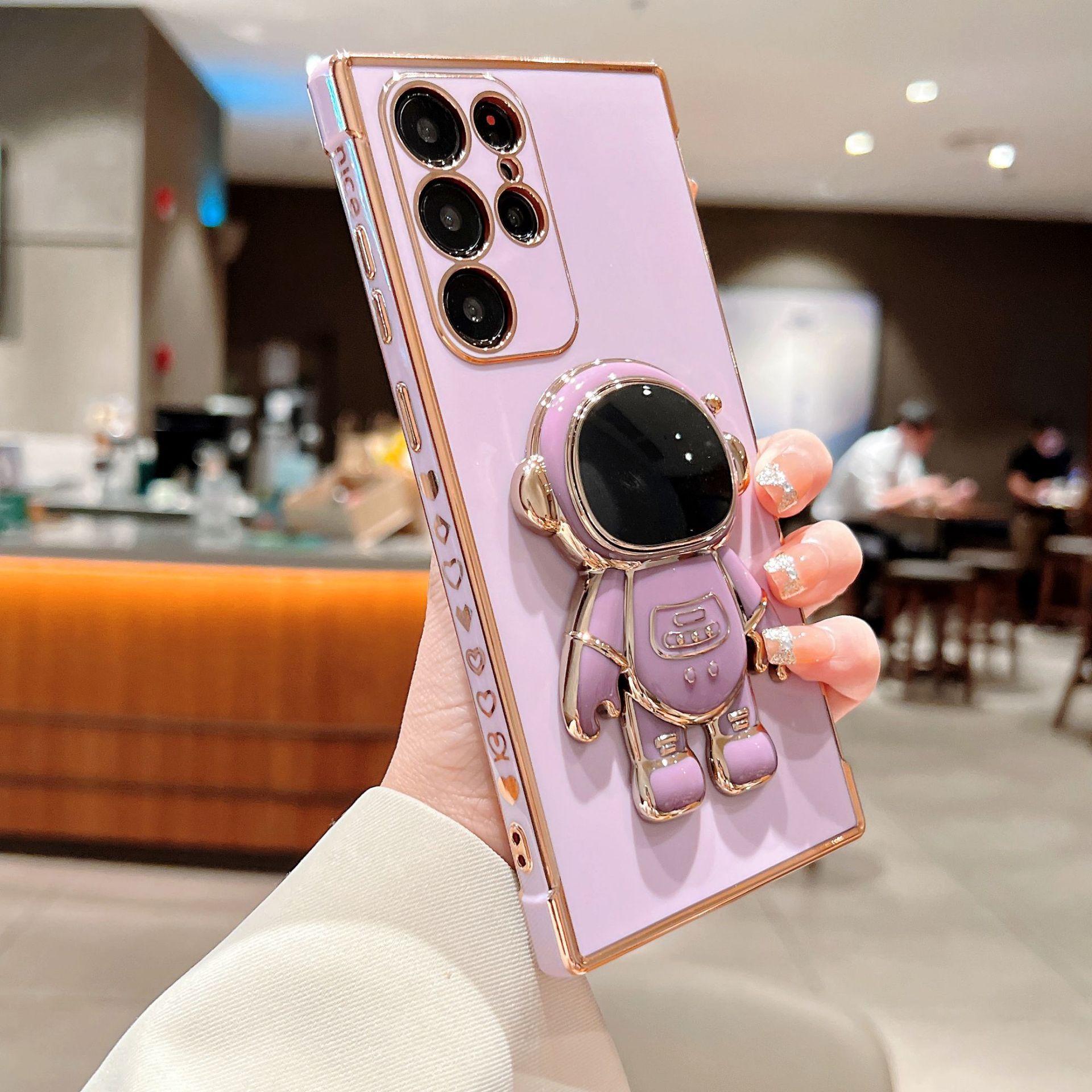 Pasuje do Samsungów S23, S22, S21, A33, A53, A54 itp. Etui na telefon komórkowy astronauta