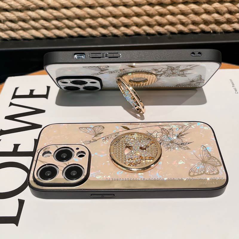 Etui na telefon Shell Butterfly z podstawką do iPhone'a