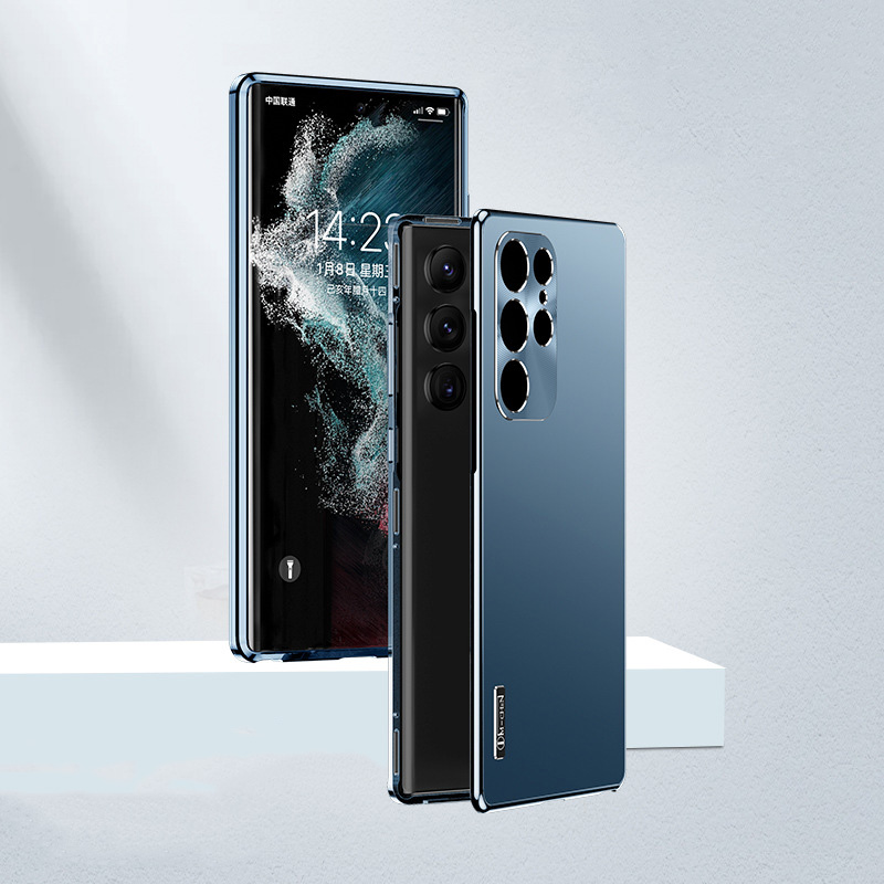 Samsung Galaxy S24 S23 S22 S21 Ultra Plus Magnetyczne aluminiowe etui z metalową ramką