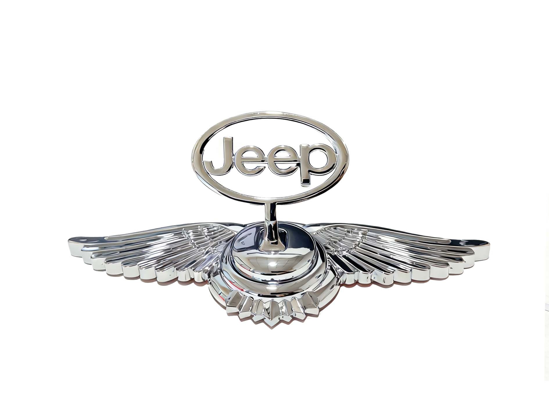 Naklejka z emblematem na maskę samochodu