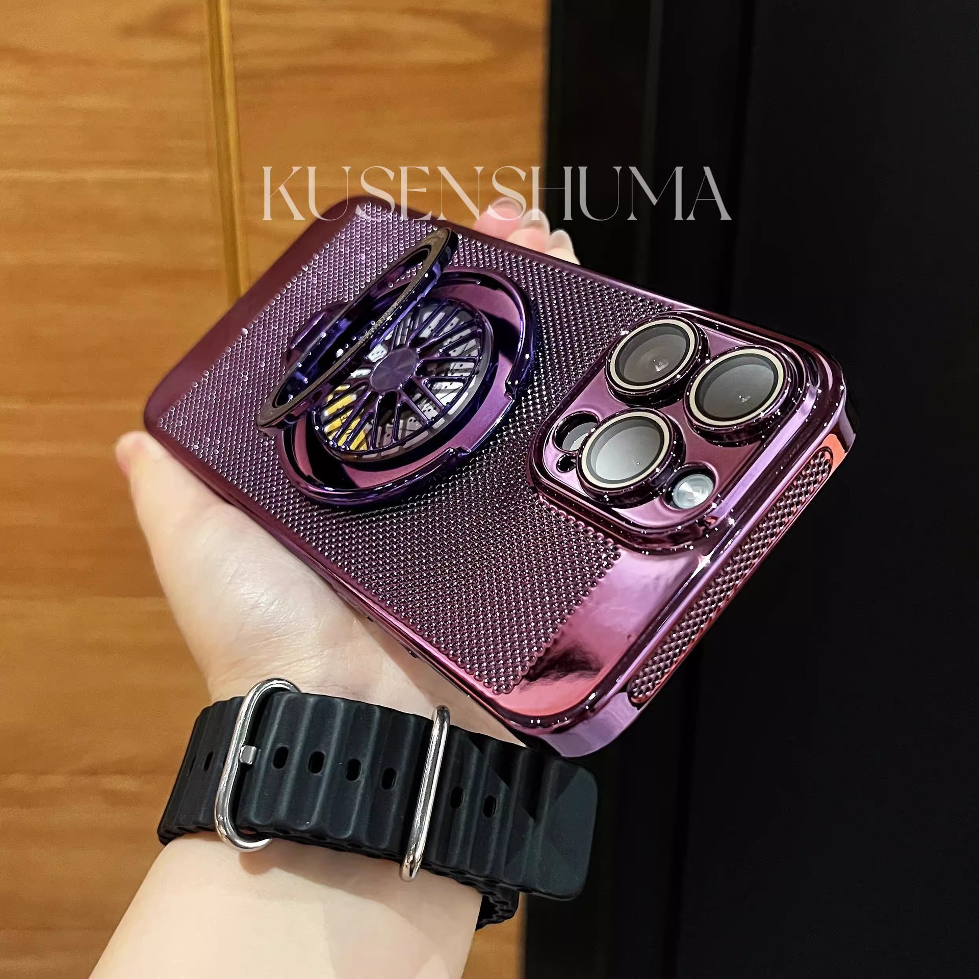 Pasuje do etui na telefon iPhone 16-iPhone 11 Pro Max z obrotowym żyroskopem chłodzącym