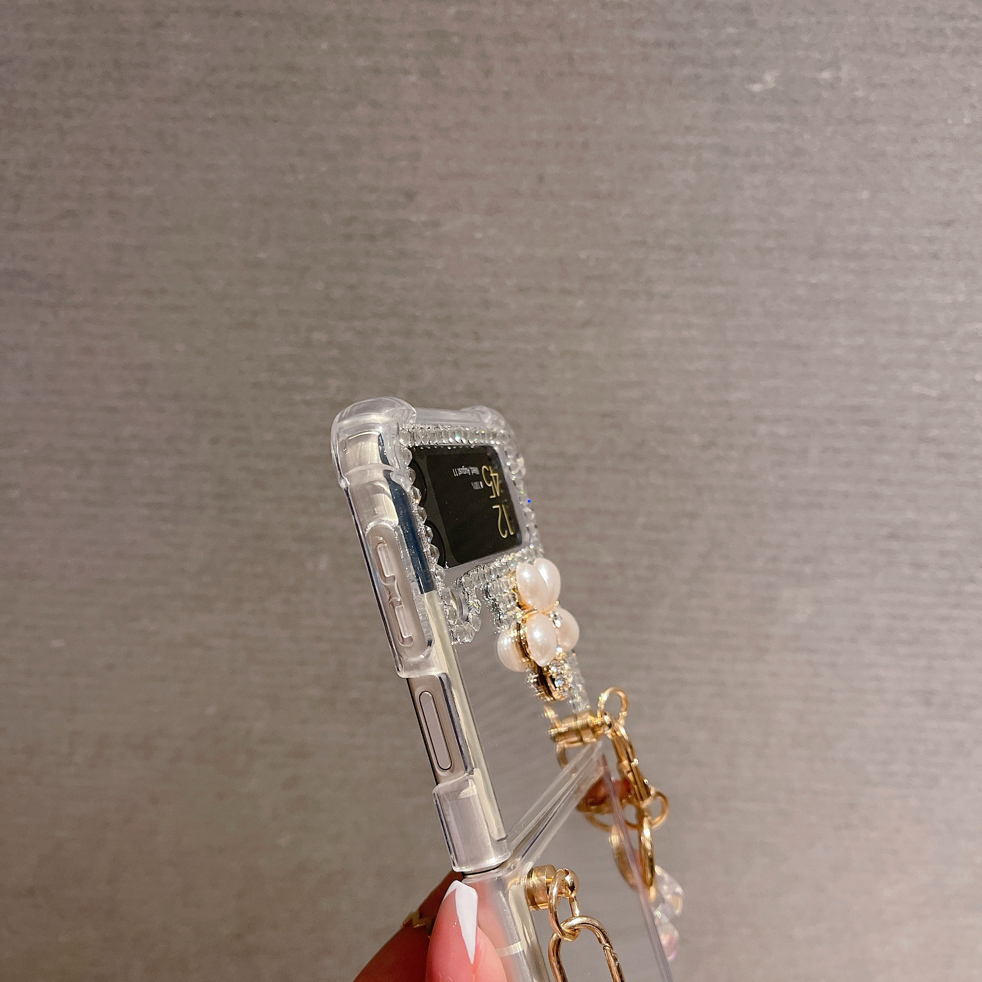 Luksusowe wodoodporne etui na telefon komórkowy w całości wykonane z diamentu