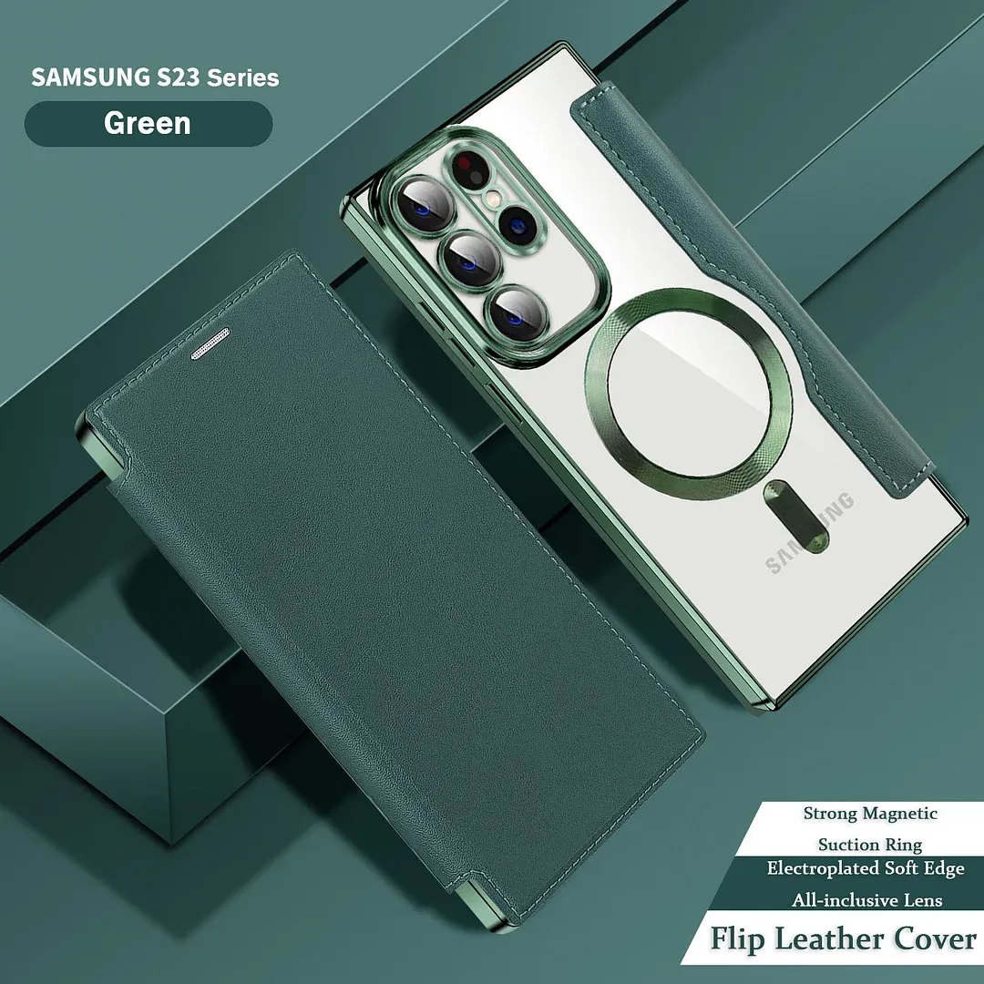 Pasuje do magnetycznego skórzanego etui na telefon biznesowy Samsung serii S