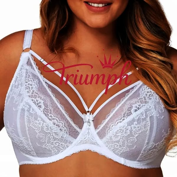 TRIUMPH® – 3 szt. 💖 50% ZNIŻKI✨ Nowy miękki koronkowy biustonosz damski
