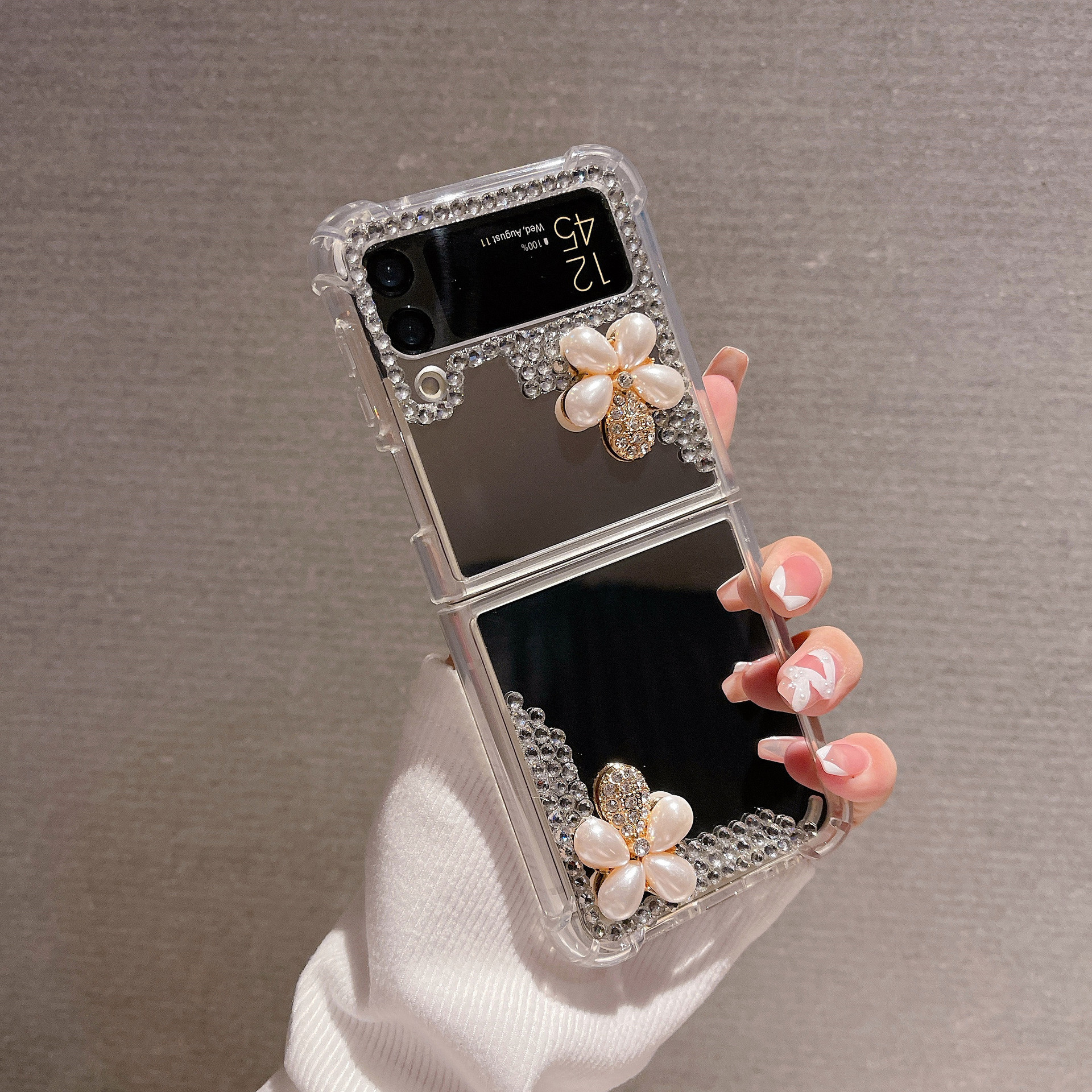 Luksusowe wodoodporne etui na telefon komórkowy w całości wykonane z diamentu