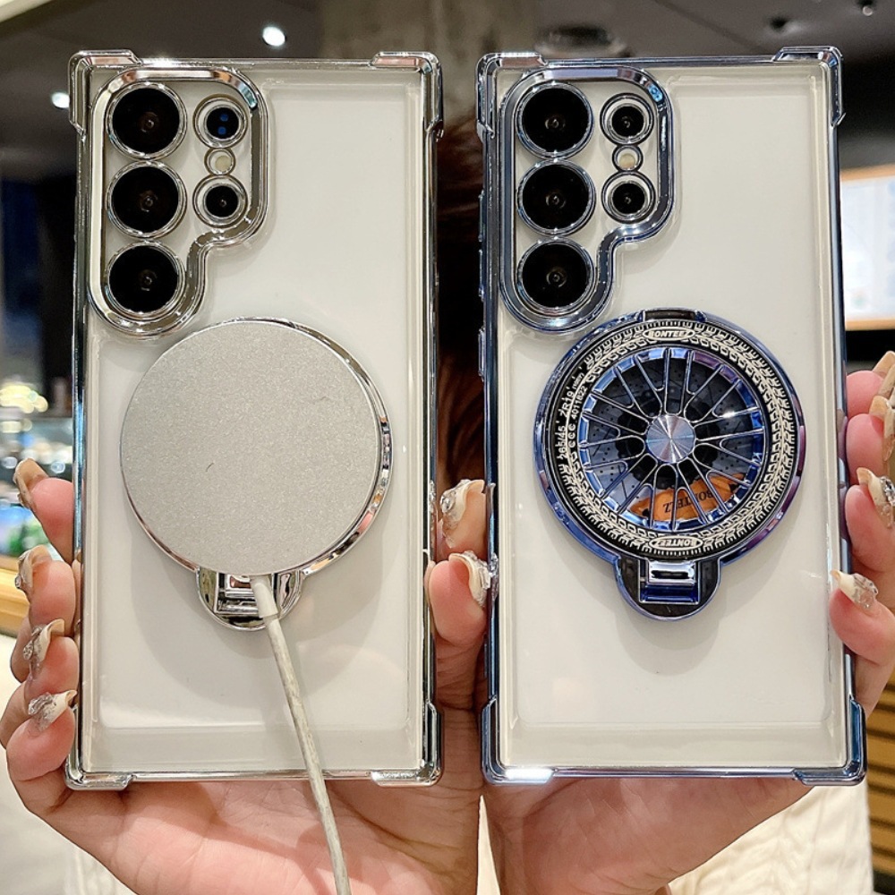 Żyroskopowe etui magnetyczne na telefon komórkowy, odpowiednie do serii Samsung S i A