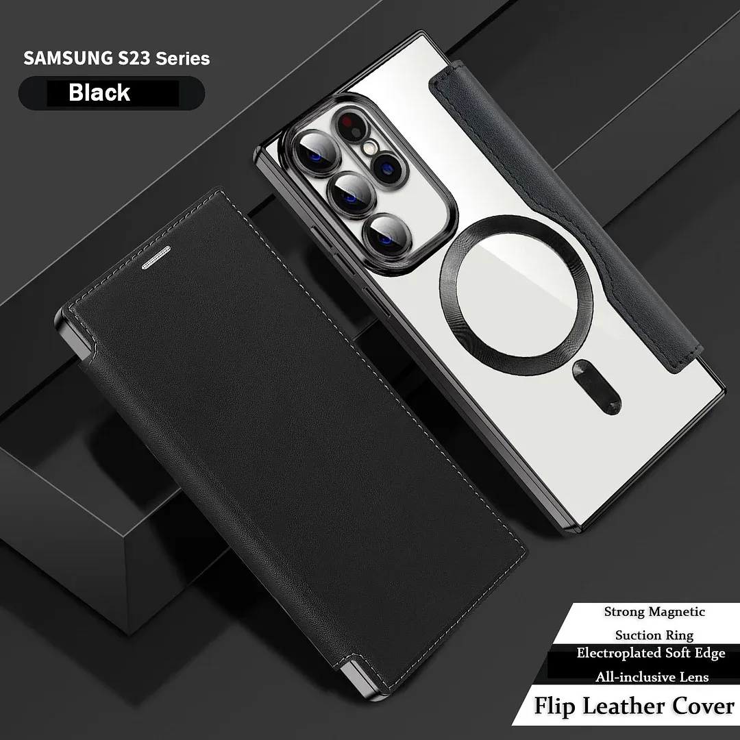 Pasuje do magnetycznego skórzanego etui na telefon biznesowy Samsung serii S