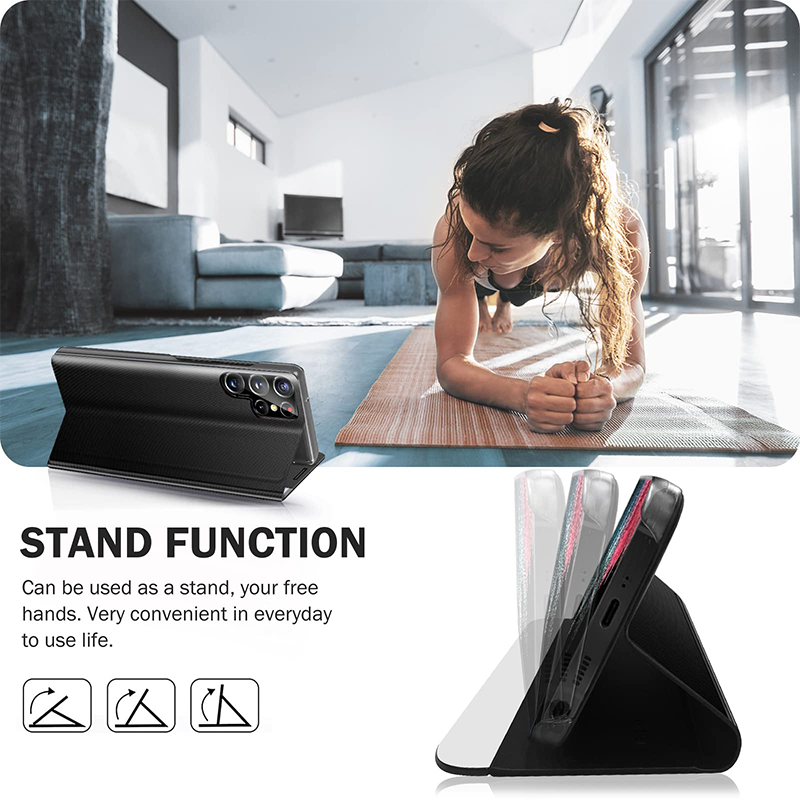 Adequado para capas de telefone com janela inteligente da série Samsung S23/S22/S21