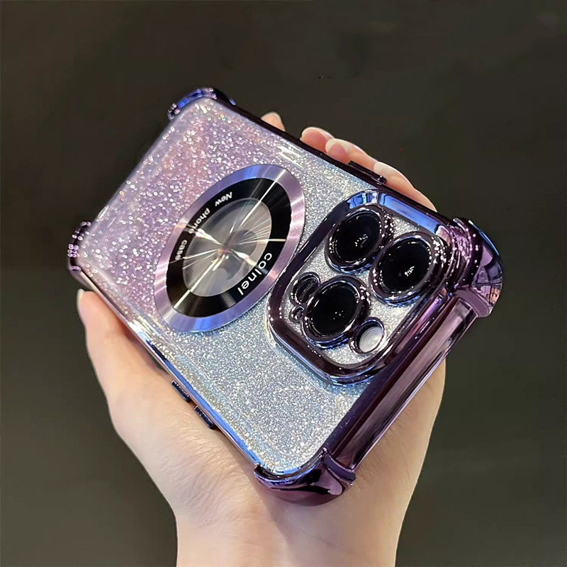 🌈📱 Capa magnética anti-queda 3D para celular 🥰Proteja seu iPhone com estilo!