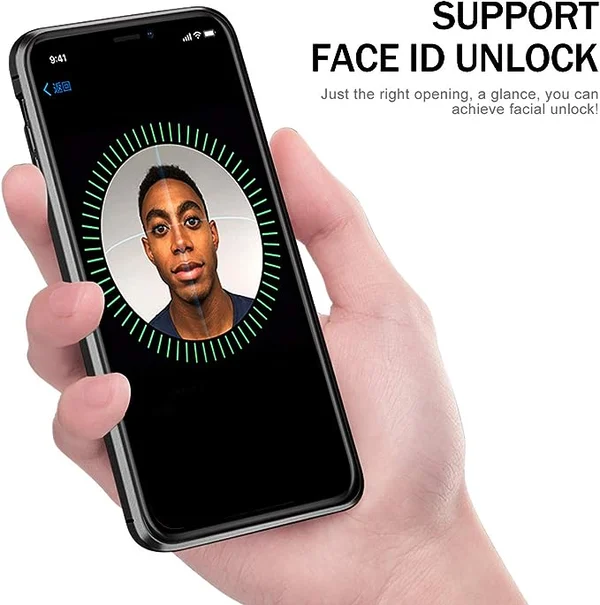 Capa magnética de proteção de privacidade de metal para iPhone