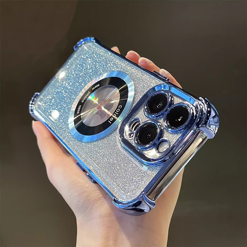 🌈📱 Capa magnética anti-queda 3D para celular 🥰Proteja seu iPhone com estilo!
