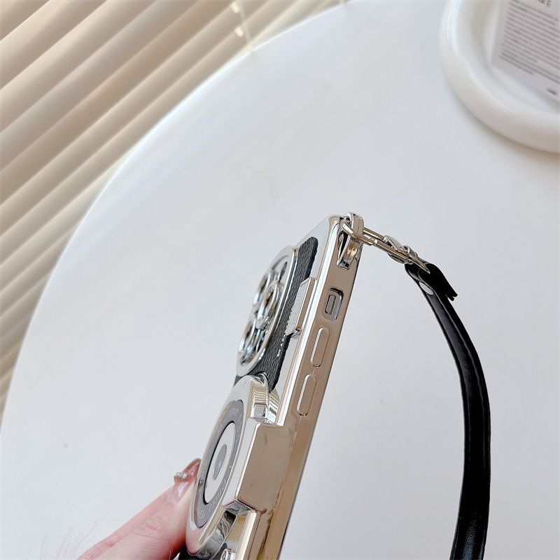 Capa para celular em formato de câmera estéreo para iPhone