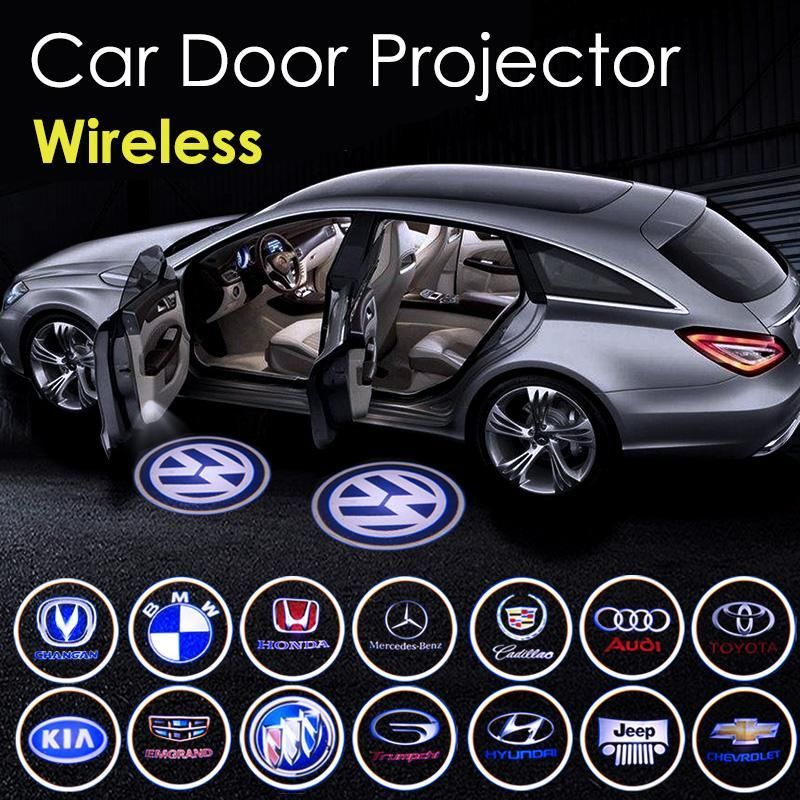 Projetor de luzes de boas-vindas com logotipo de carro LED