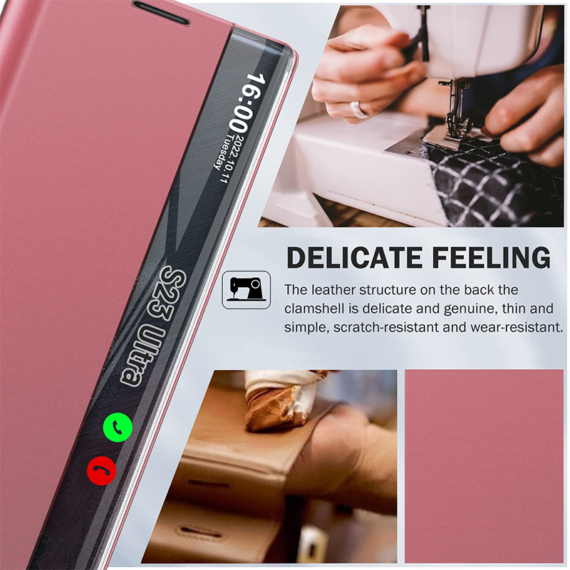 Adequado para capas de telefone com janela inteligente da série Samsung S23/S22/S21