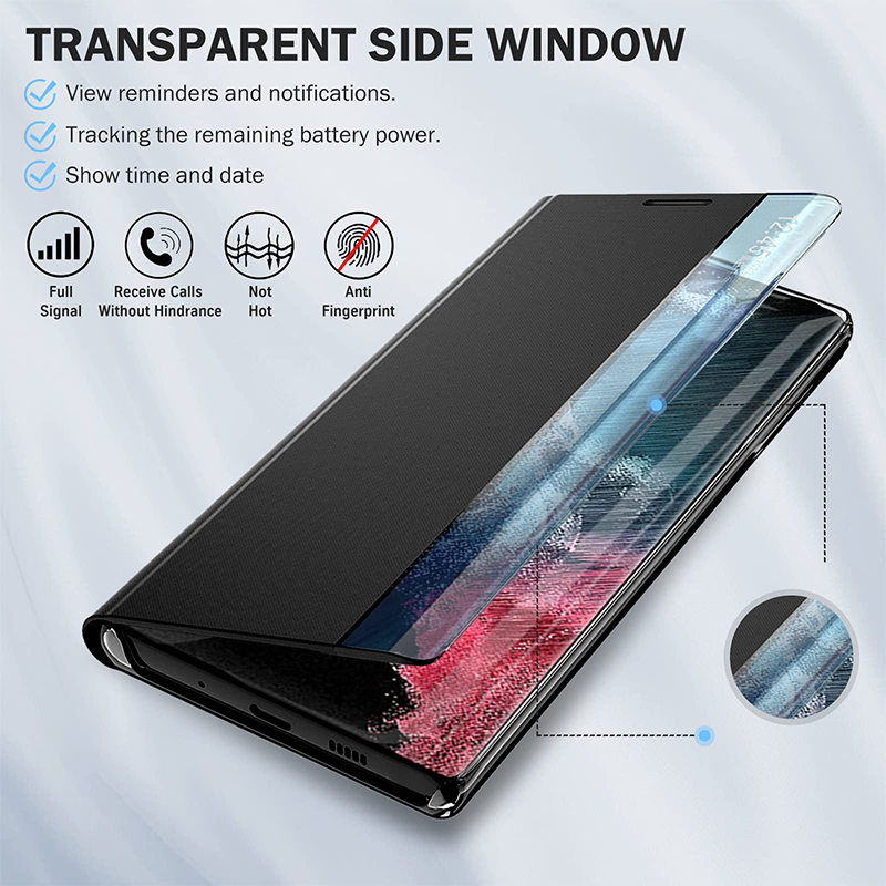 Adequado para capas de telefone com janela inteligente da série Samsung S23/S22/S21