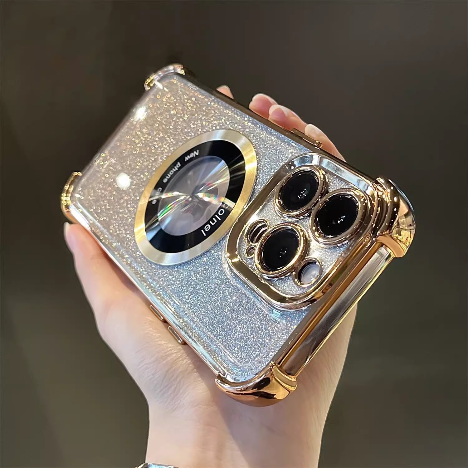 🌈📱 Capa magnética anti-queda 3D para celular 🥰Proteja seu iPhone com estilo!