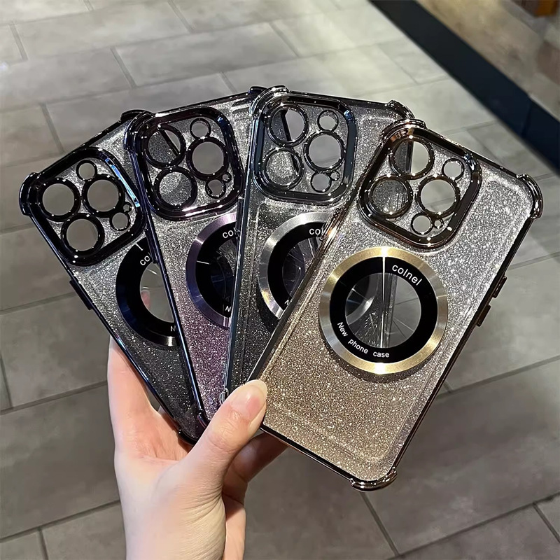 🌈📱 Capa magnética anti-queda 3D para celular 🥰Proteja seu iPhone com estilo!