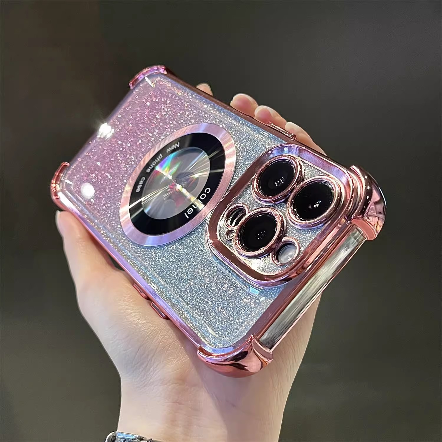 🌈📱 Capa magnética anti-queda 3D para celular 🥰Proteja seu iPhone com estilo!