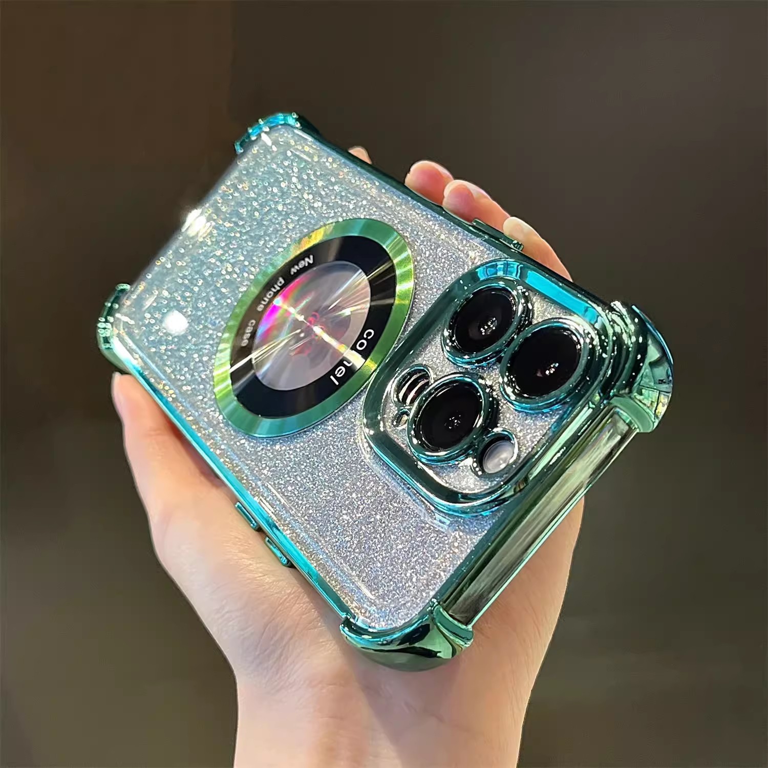 🌈📱 Capa magnética anti-queda 3D para celular 🥰Proteja seu iPhone com estilo!