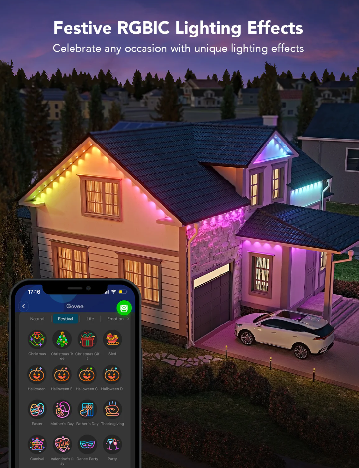 Early Christmas Sale 🎅 Smart Rainbow LED Permanent Outdoor Light