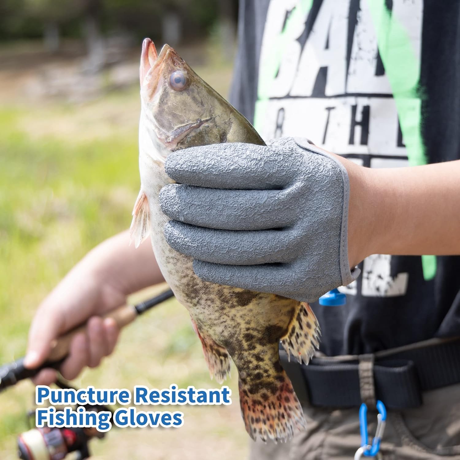 Fishing Catching Gloves Non-slip Fisherman Protect Hand