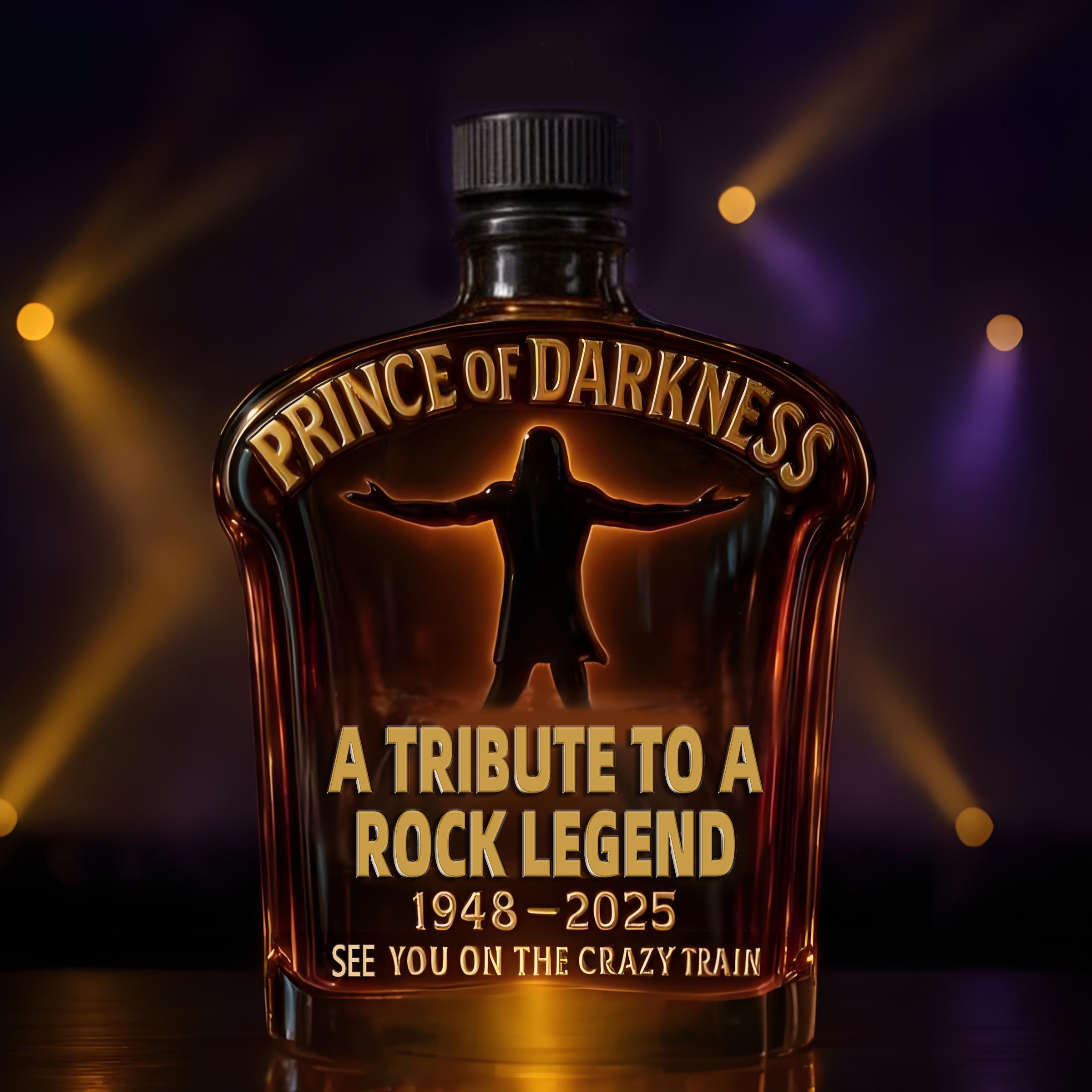 Open hands back view wine bottle