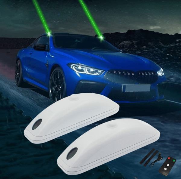Vehicle remote pilot light laser