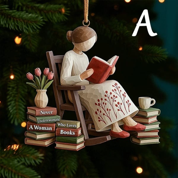 🎄📚Reader Christmas Decoration