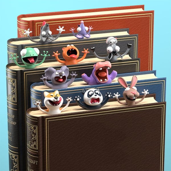 😹3D wacky bookmarks make reading more fun