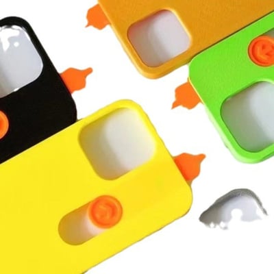 3D Printed Middle Finger Sliding Phone Case