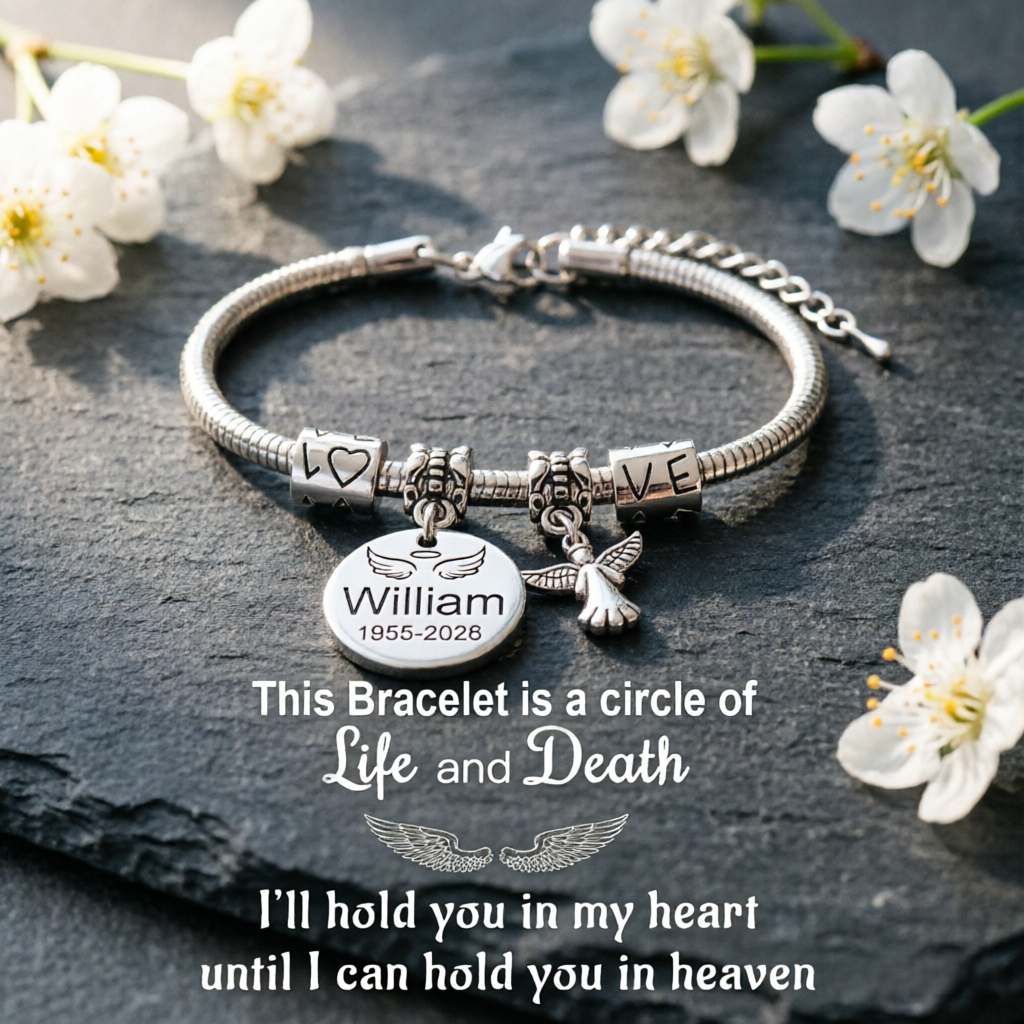 Always In My Heart - Personalized Angel Memorial Bracelet