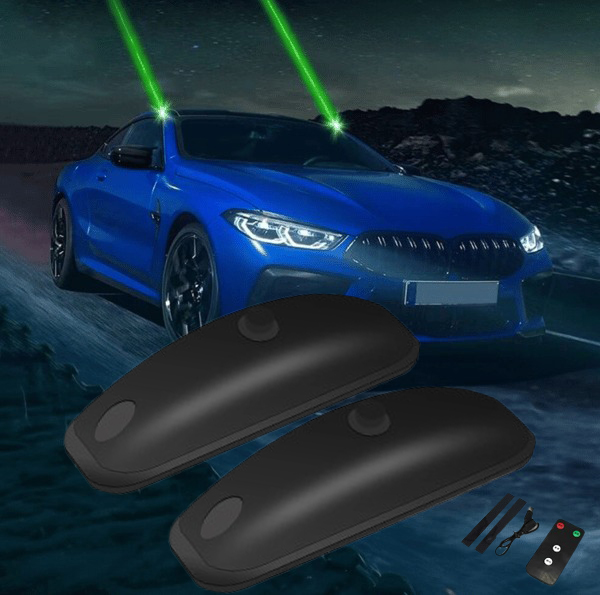 Vehicle remote pilot light laser
