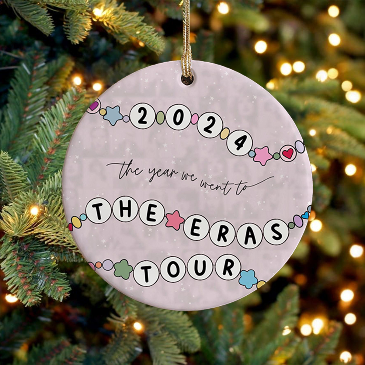 Wooden The Eras Tour Circle Hanging Decoration