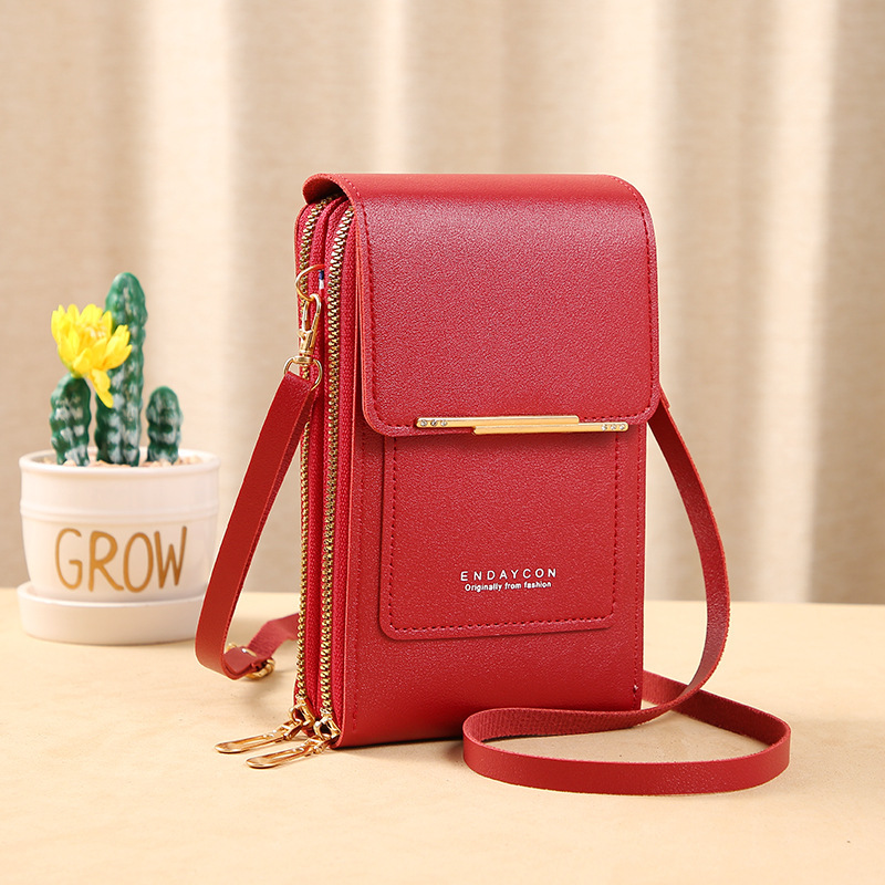 📱 Simple and elegant women's touchscreen crossbody phone wallet